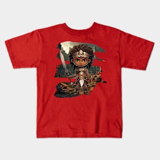 Warrior-Adventure Series: Chibi Gamer Kids T-Shirt